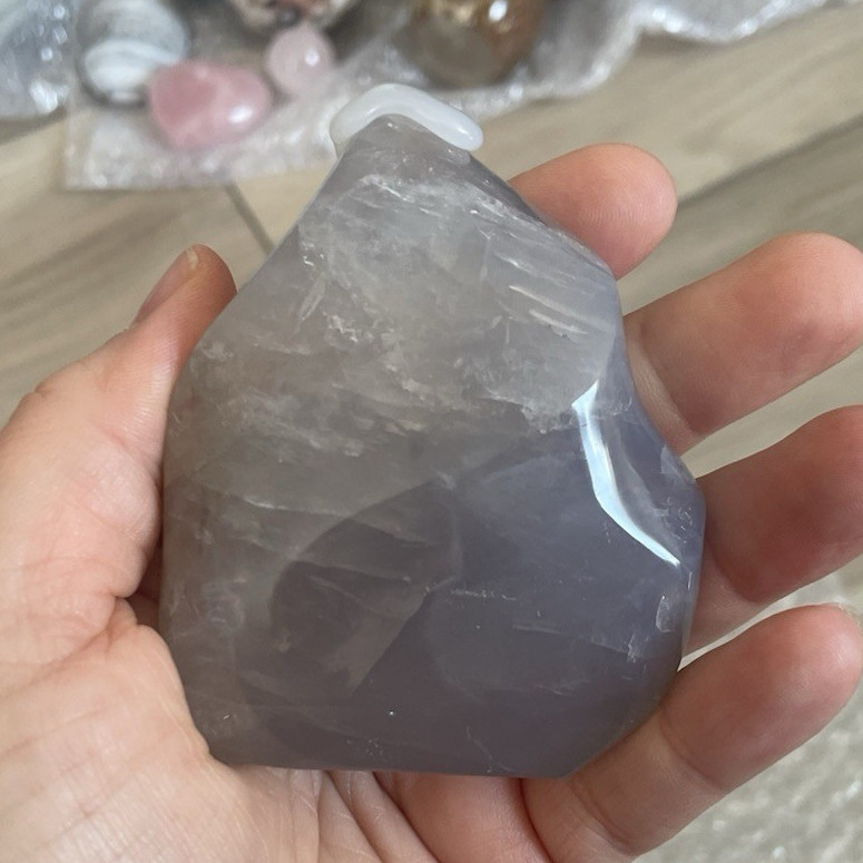 Rare Blue Rose Quartz Flame