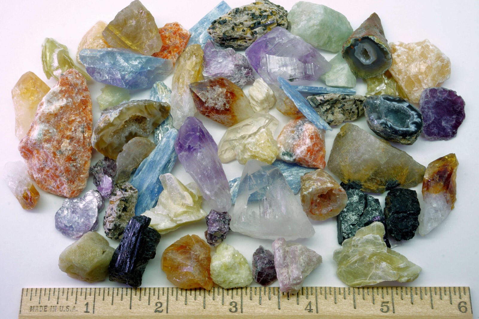 Crafters Brazil Mix 1/2 Lb Natural Crystals Mineral Specimens Mixed Gemstones