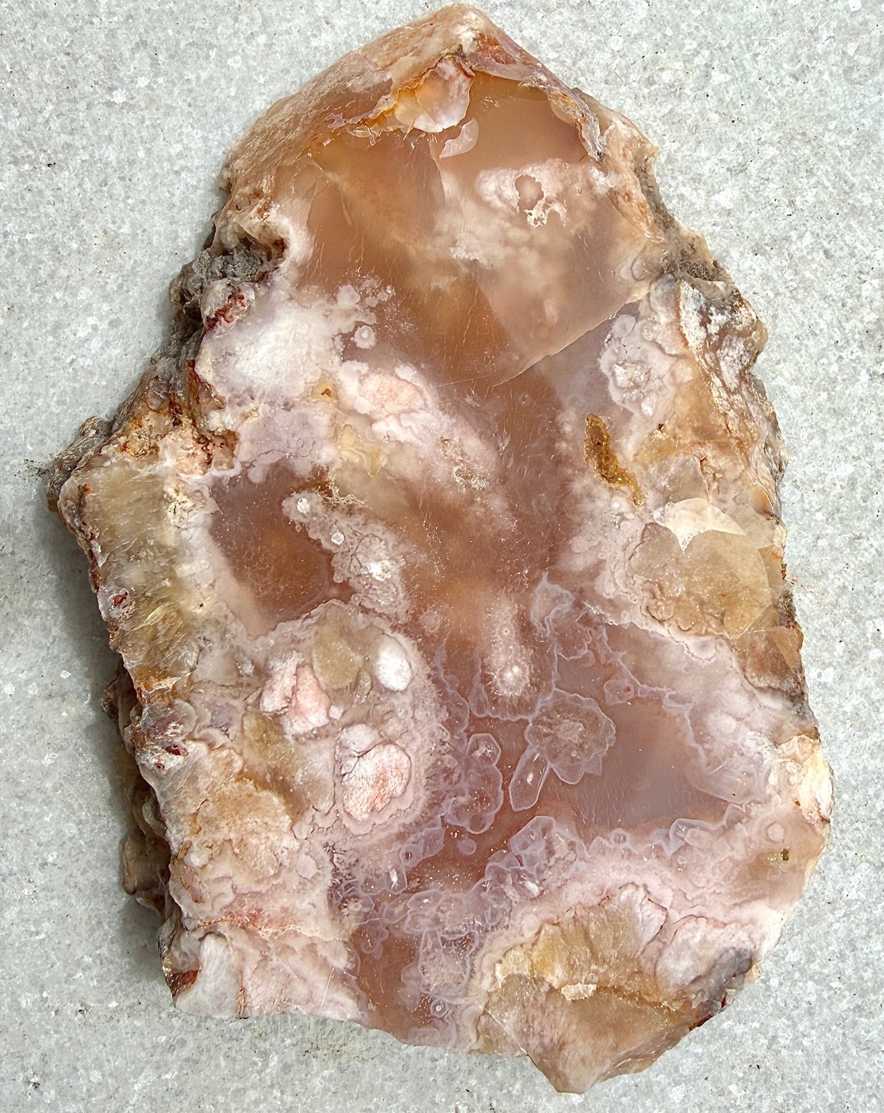 Wholesale Lot 2 Lbs Natural Pink Amethyst Flower Agate Slab Crystal