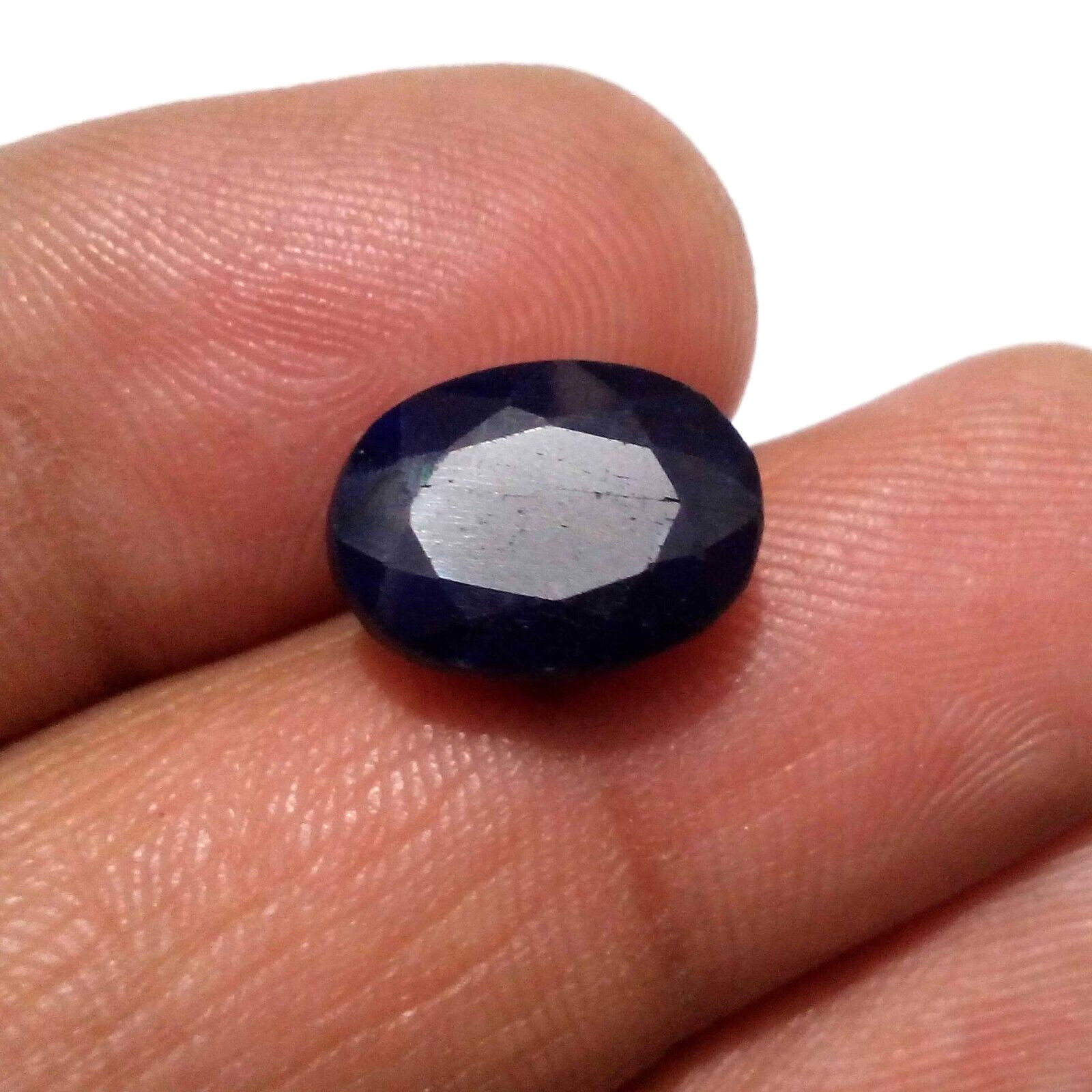 100% Natural 8.50 Crt Madagascar Blue Sapphire Faceted Oval Shape Loose Gemstone