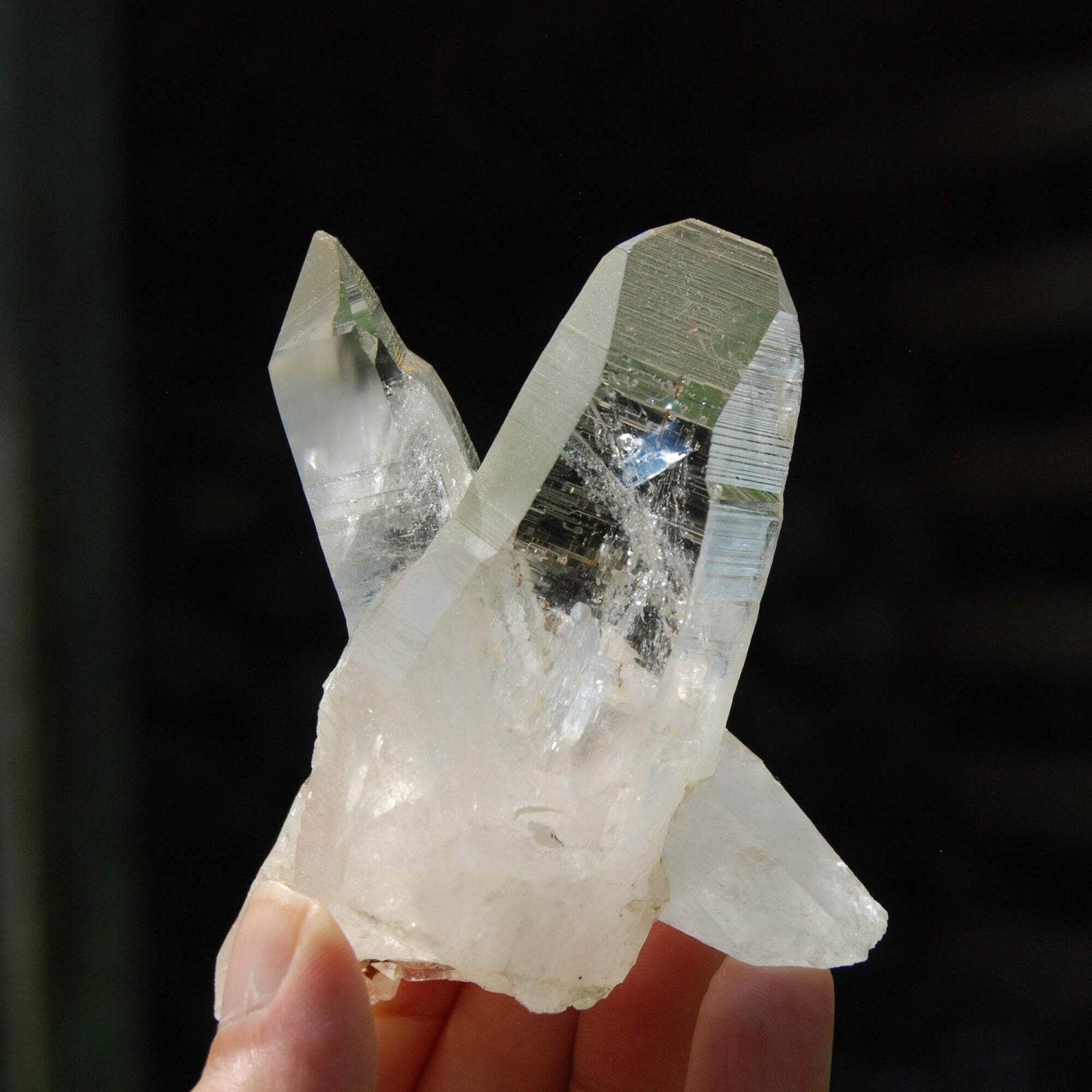 4in 160g Tantric TWIN FLAME Soulmate Colombian Lemurian Seed Crystal Cluster, Se