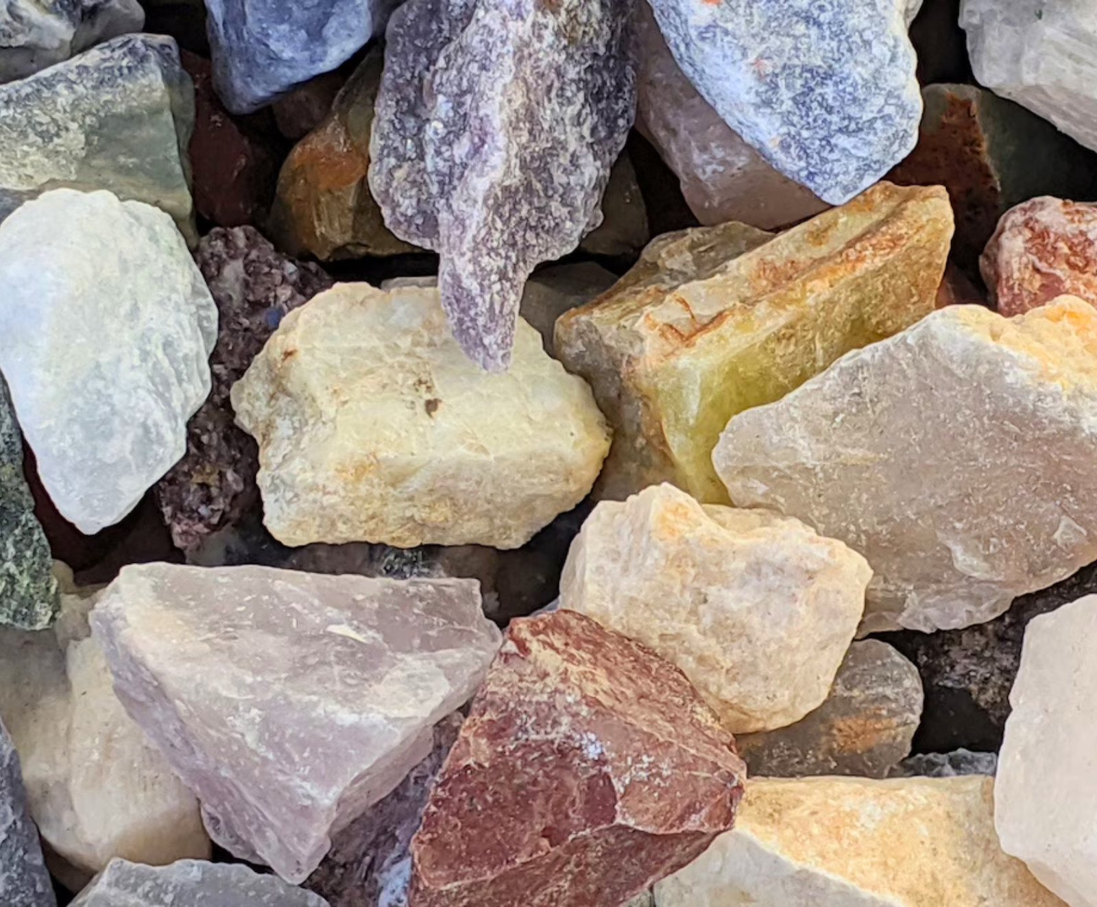 Clearance Lot Mixed Crystals – Rough Rocks for Tumbling-Bulk Wholesale Options