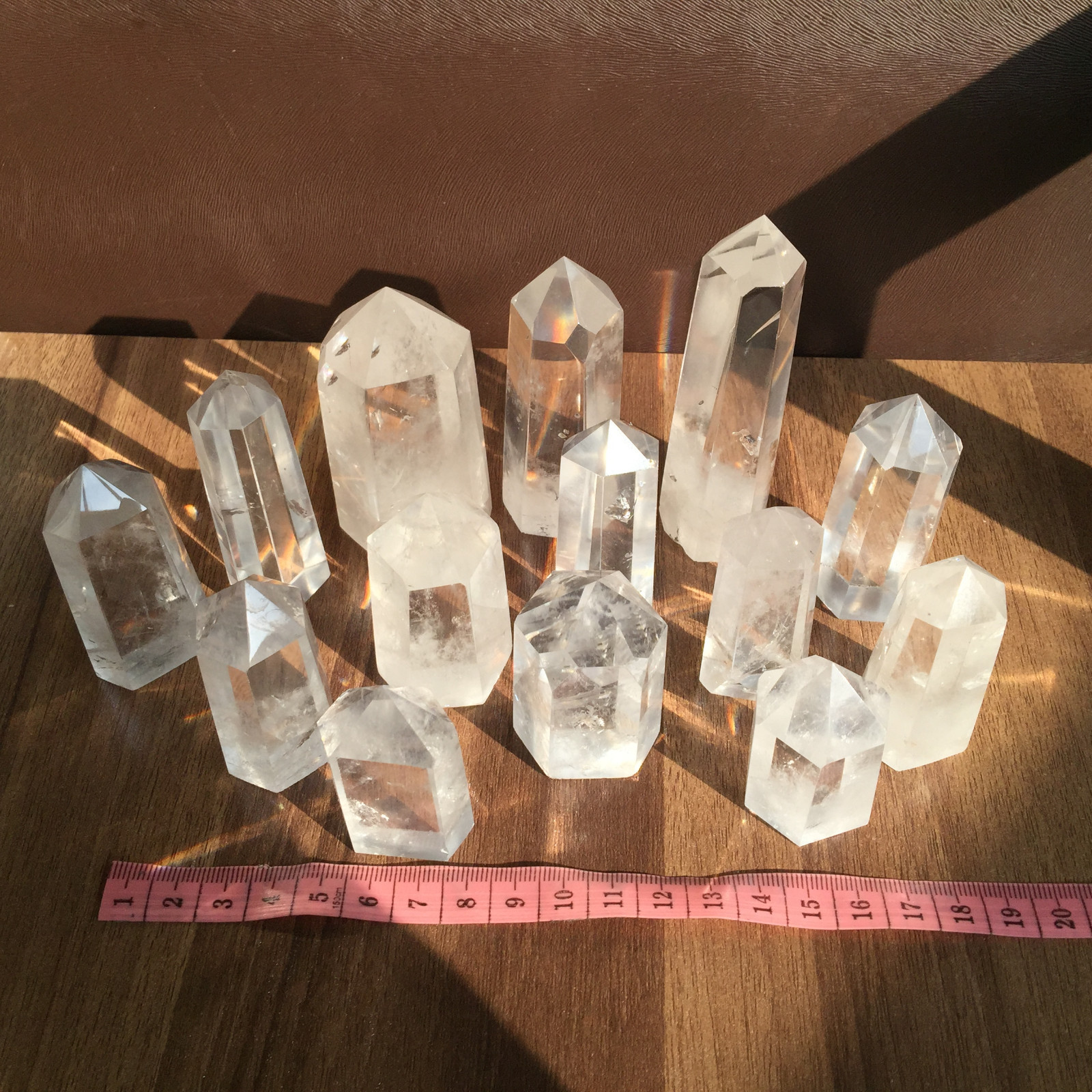 A lot natural clear quartz obelisk white crystal wand point healing random 2.2LB