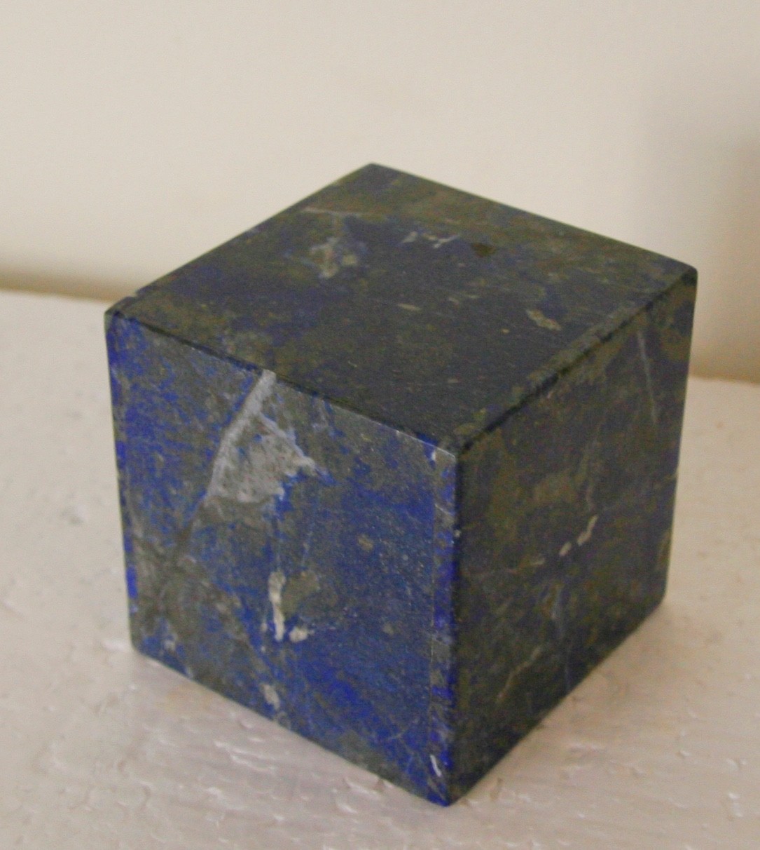 Natural Lapis Lazuli 3″ Cube in very good condition.