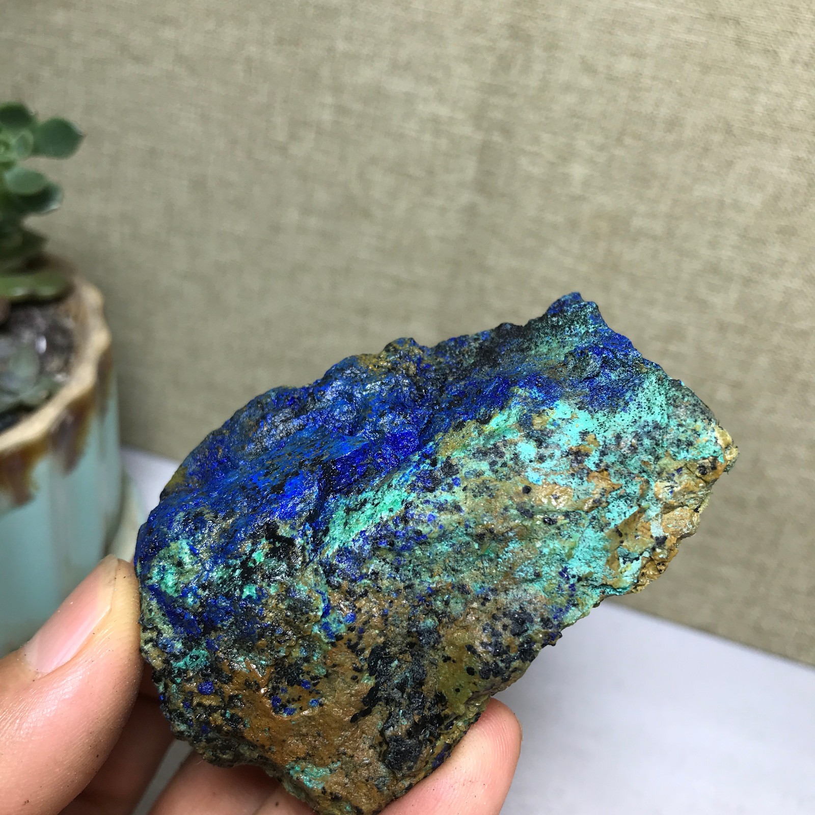 99g Natural Azurite Malachite gemstone Rough original Crystal Specimen A5177