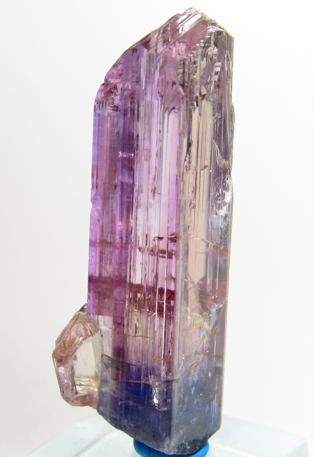 EXTRAORDINARY ELONGATED UNIQUE FINE GEM PINK TANZANITE CRYSTAL!!! TANZANIA