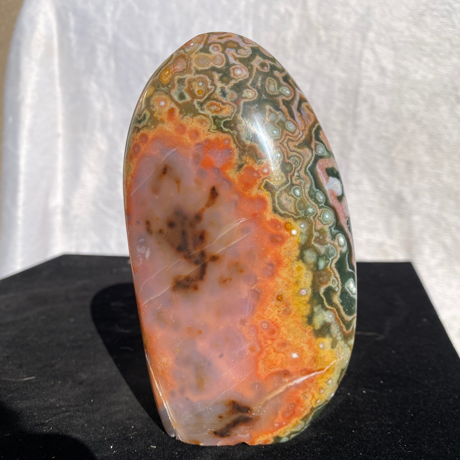 540g Natural polychrome Ocean Jasper Specimen Quartz Crystal Reiki Healing