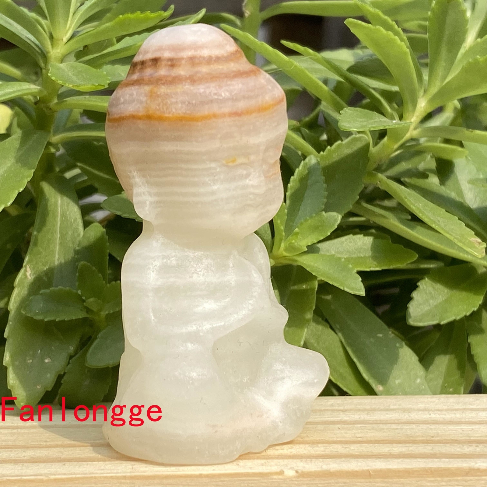 1pcs Natural Afghan jade Buddha Quartz Crystal Skull Carved Figurines 2.3″