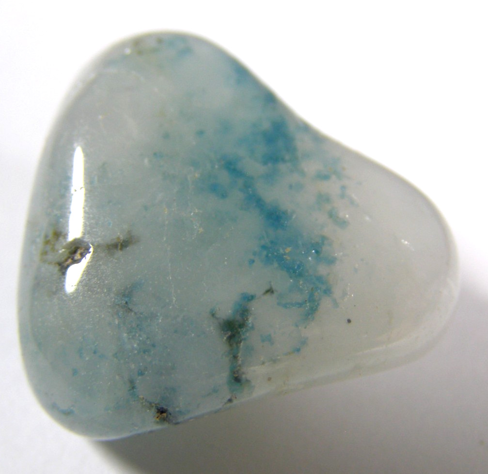 NEW RARE FUSION STONE – SHATTUCKITE in QUARTZ – TUMBLESTONE 2.7 x 2.0 cms #5