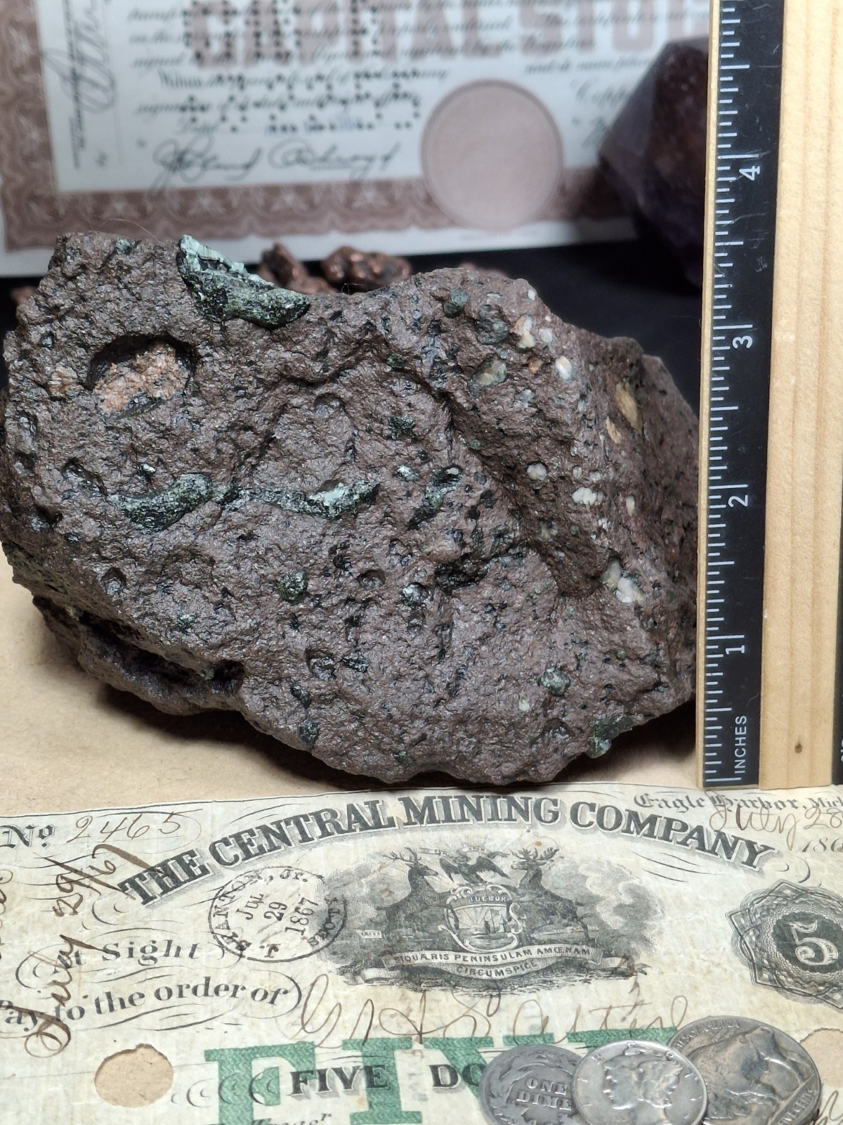 2lb 9oz Big Chunky Raw Greenstone Bright Isle Royale Chlorastrolite In Matrix