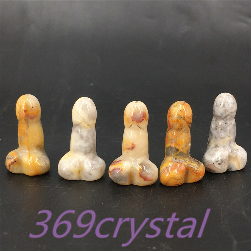 A lot of Natural mini Small Penis Quartz Crystal Massage Wand Healing wholesale