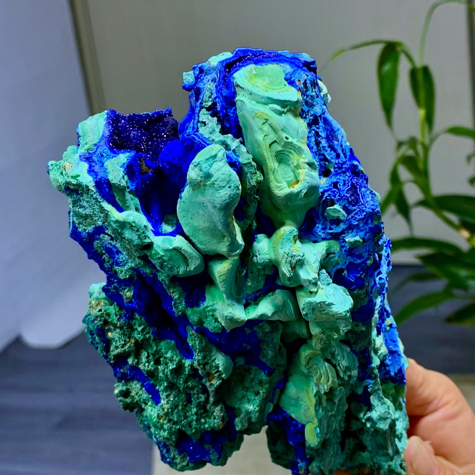 4.71LB Best Natural Azurite/Malachite raw Crystal Mineral Specimen