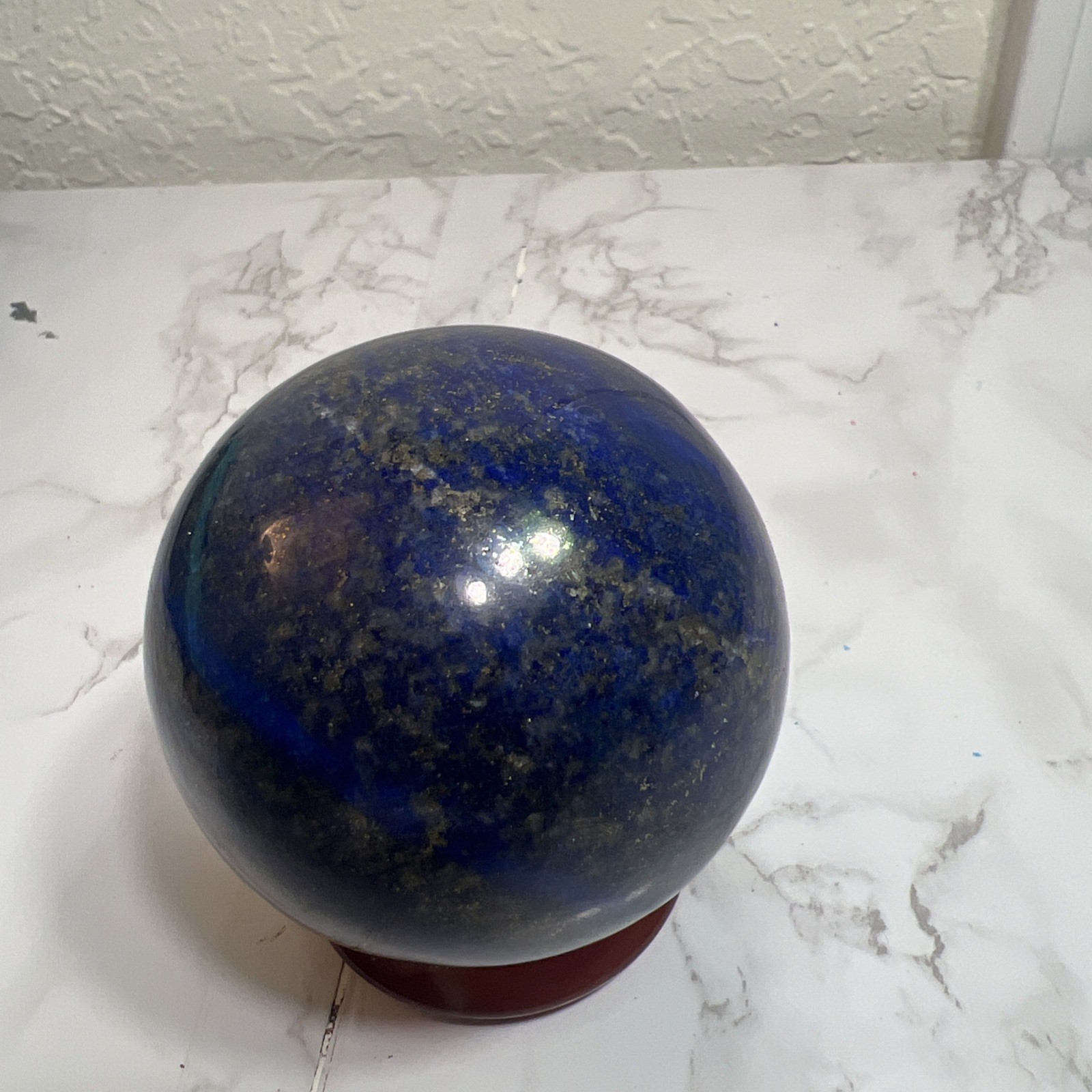 Natural Lapis lazuli Sphere Crystal Ball from Afghanistan mines 1.440 LB 73.5