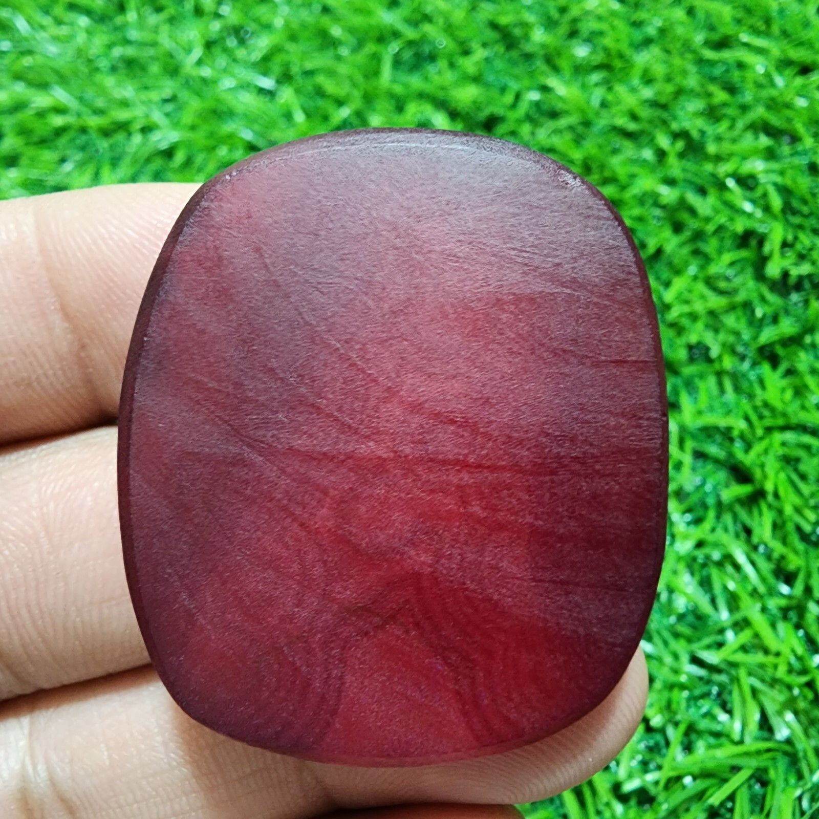 Unique Top Yummy Window Druzy Agate Cushion Shape 103 Carat Gemstone For Jewelry
