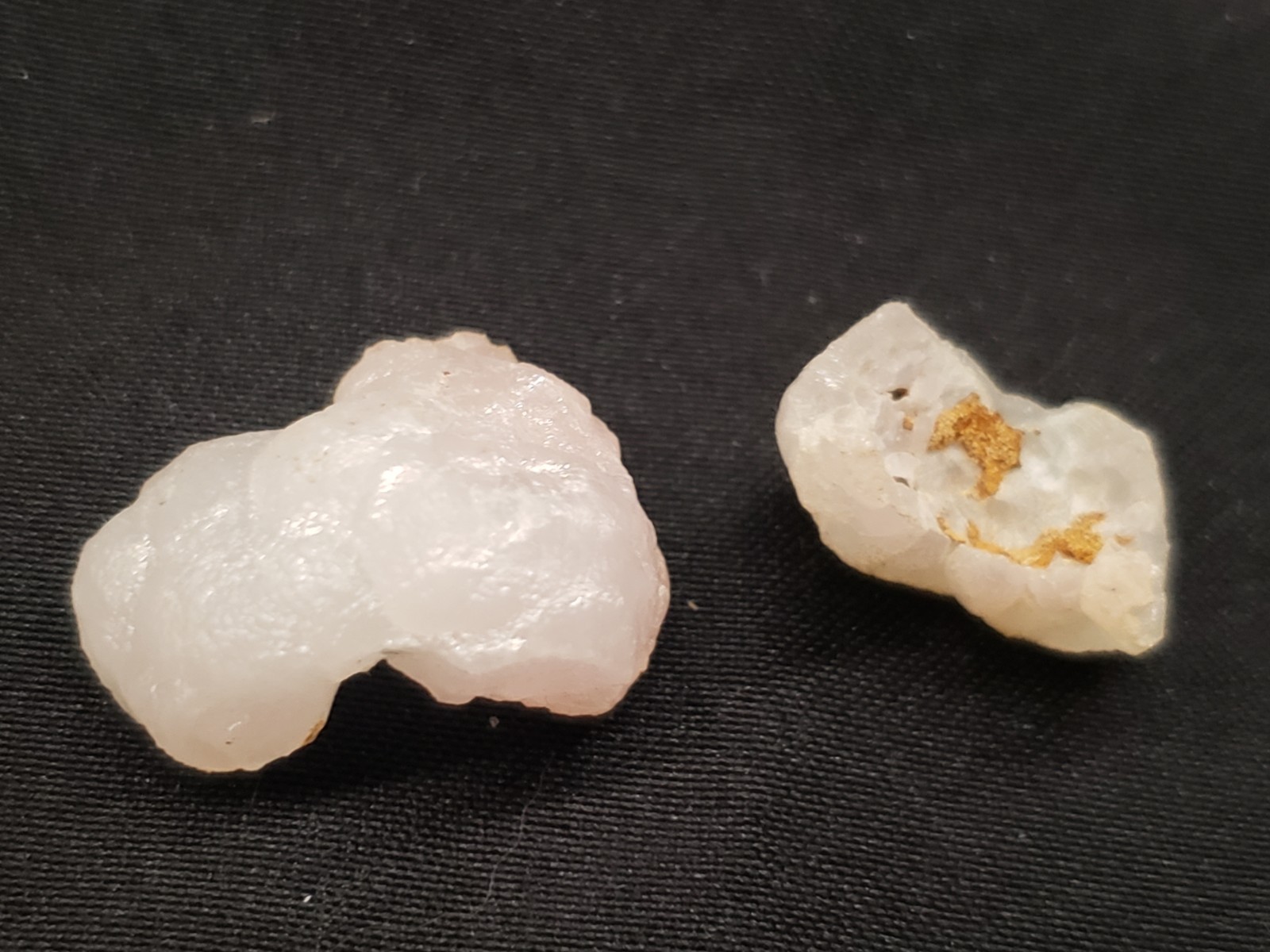 4 – Pink Chalcedony Rose Specimen Lapidary Rough, Display Pieces 62g