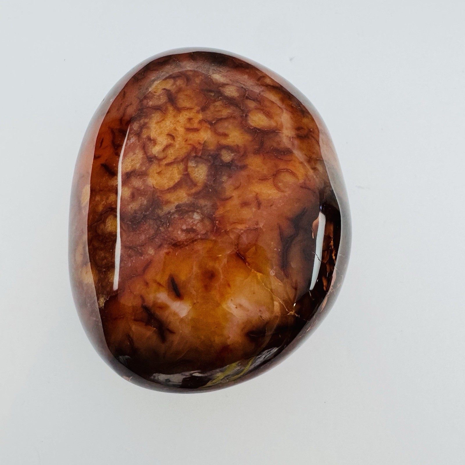 Large Carnelian Agate Freeform Polished Stone Madagascar 2.7lb Crystal Decor
