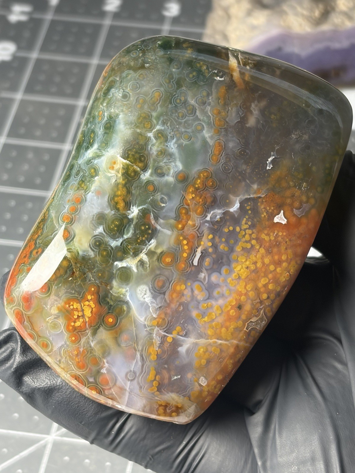Jelly Ocean Jasper Free Form Colorful Orbs