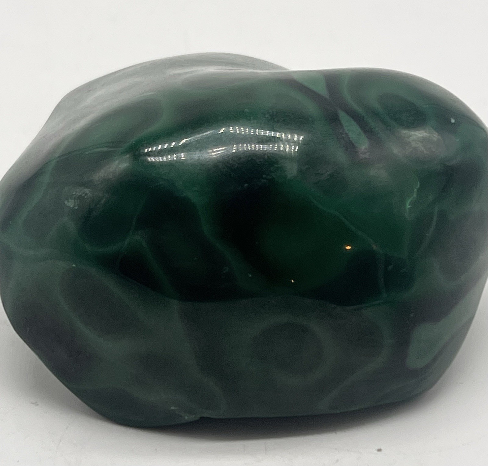 Polished Bull’s Eye Malachite Congo 0.86 lb 391g Stone Specimen