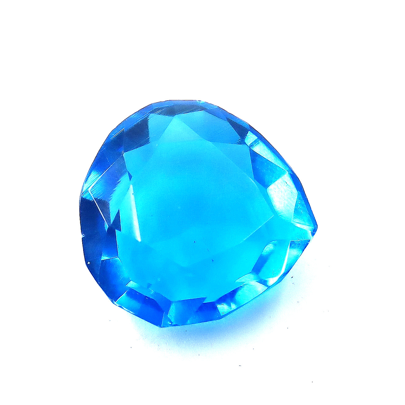 AAA+ Natural Sky Blue Aquamarine Pear Cut 13.80 Ct Gemstone Certified!