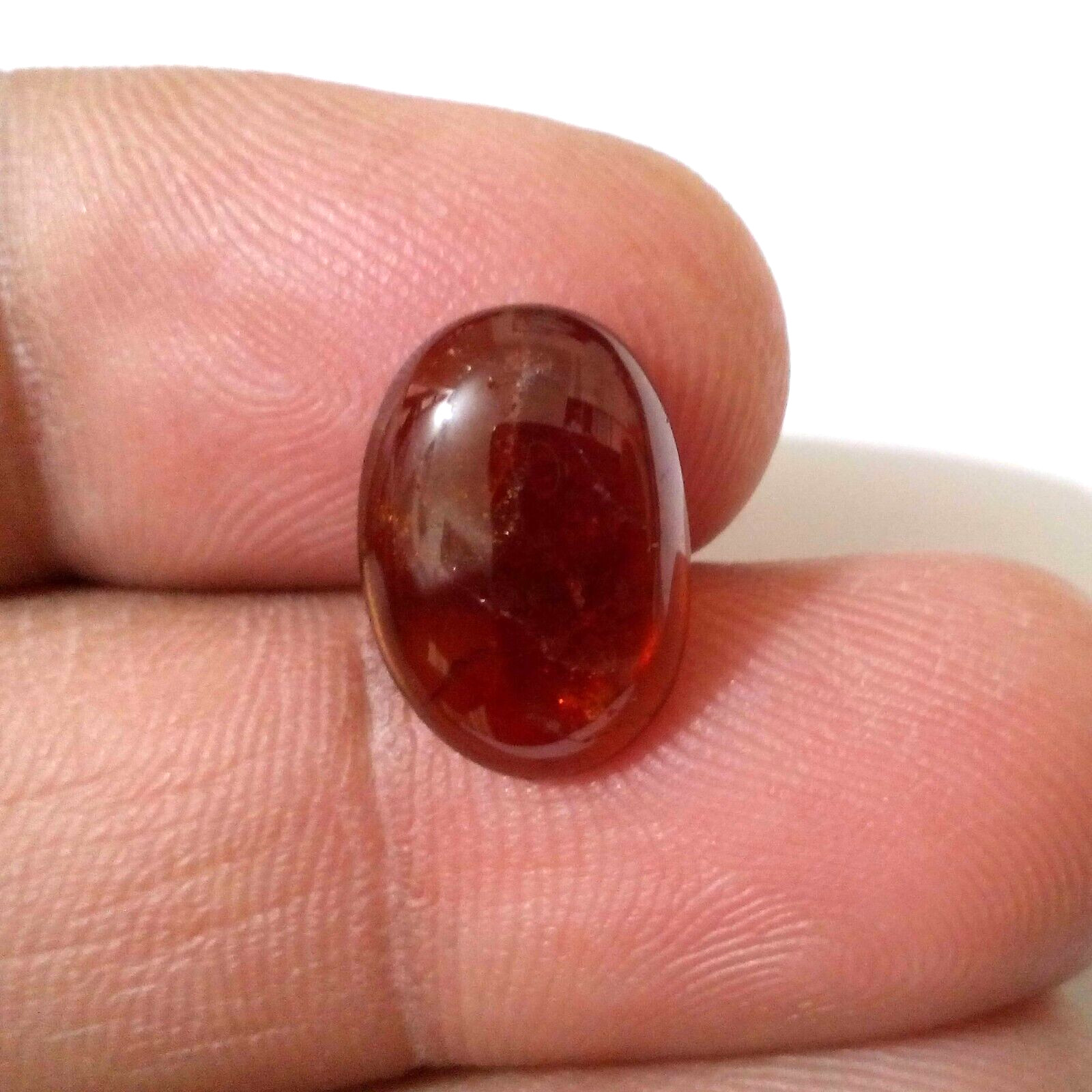 Stunning Fine Hessonite Garnet Cabochon Oval 5.85 Crt Loose Gemstone For Jewelry