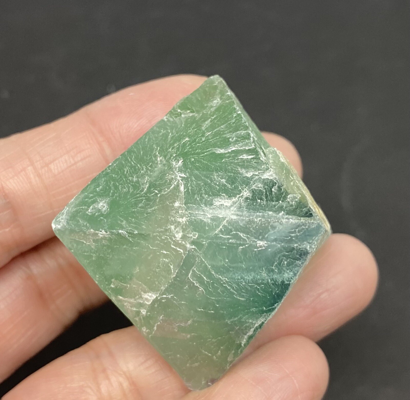 Fluorite Octahedron Green 67g, Aura, Feng Shui, Crystal Healing