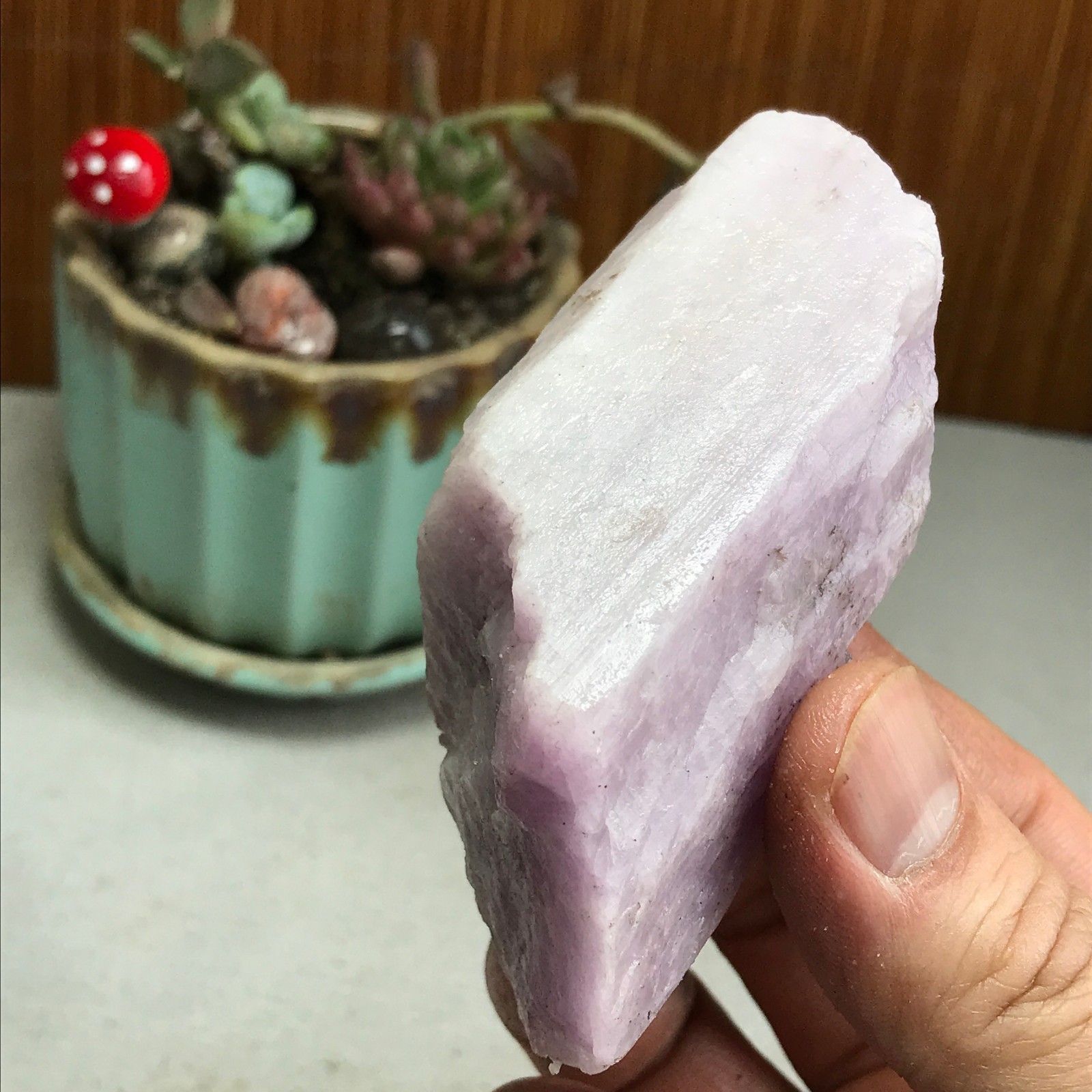 75-47-37mm NATURAL ROUGH KUNZITE PINK SPODUMENE CRYSTALS 207g A4612