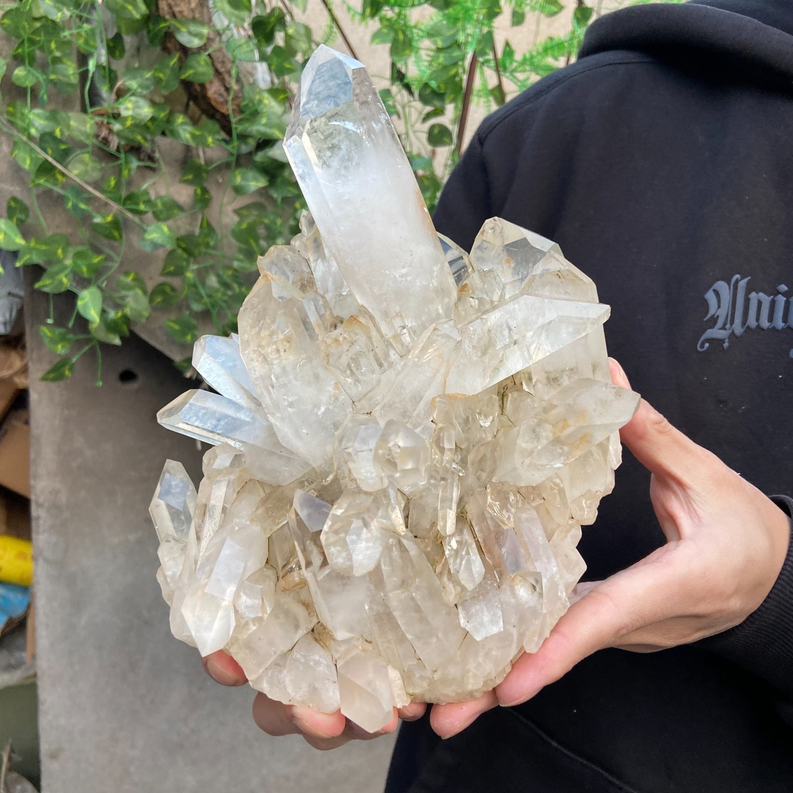 5.2LB Natural Clear White Crystal Quartz Cluster Rough Healing Specimen