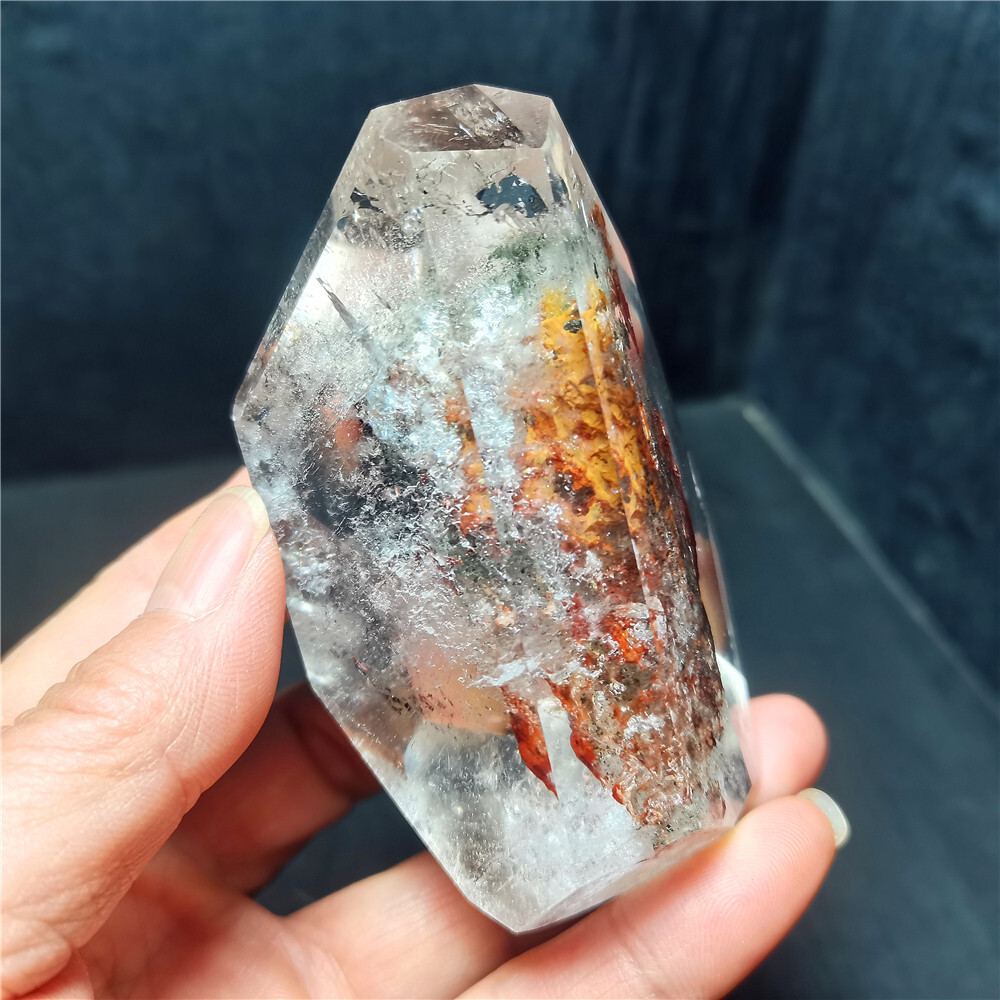 Rare Natural Garden Phantom Quartz Scenic Quartz Energy Crystal Healing CY48