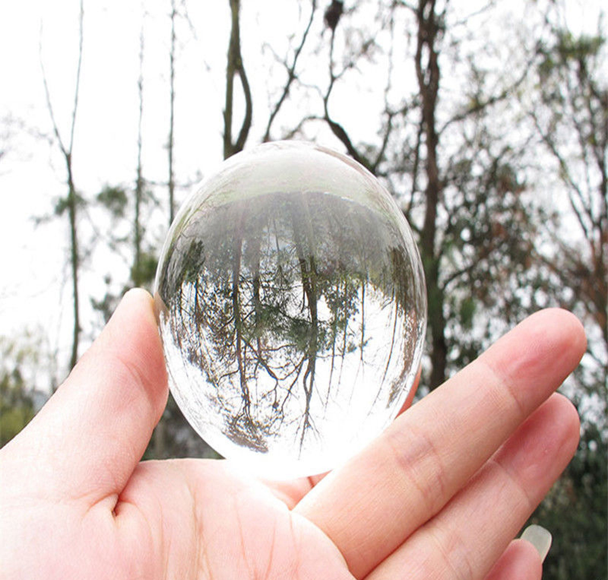 K9 Rare Quartz Pure Clear Magic Crystal Healing Ball Sphere 40mm +STAND