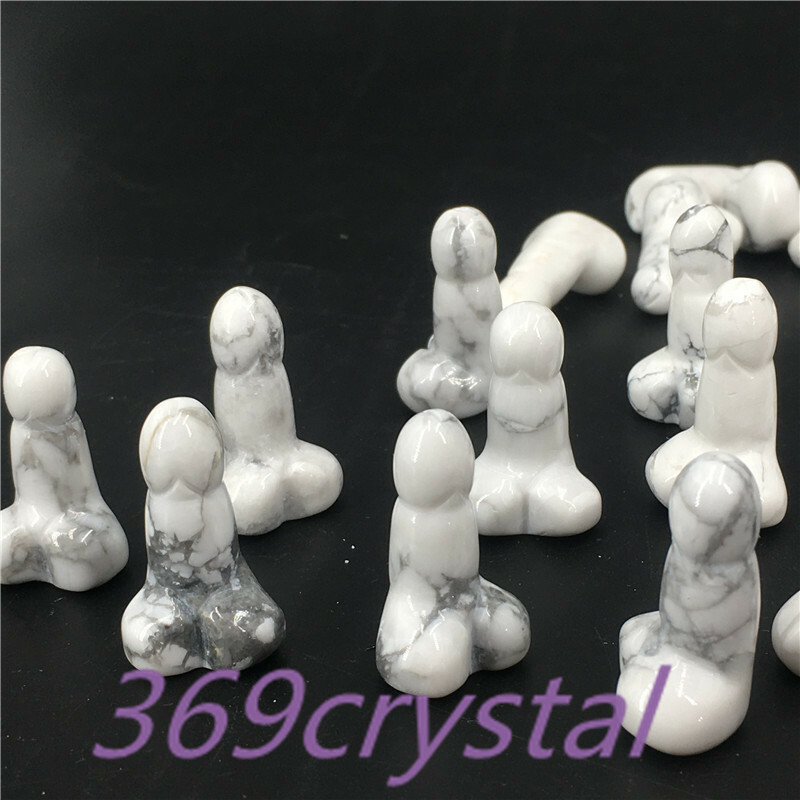 A lot of Natural mini Small Penis Quartz Crystal Massage Wand Healing wholesale