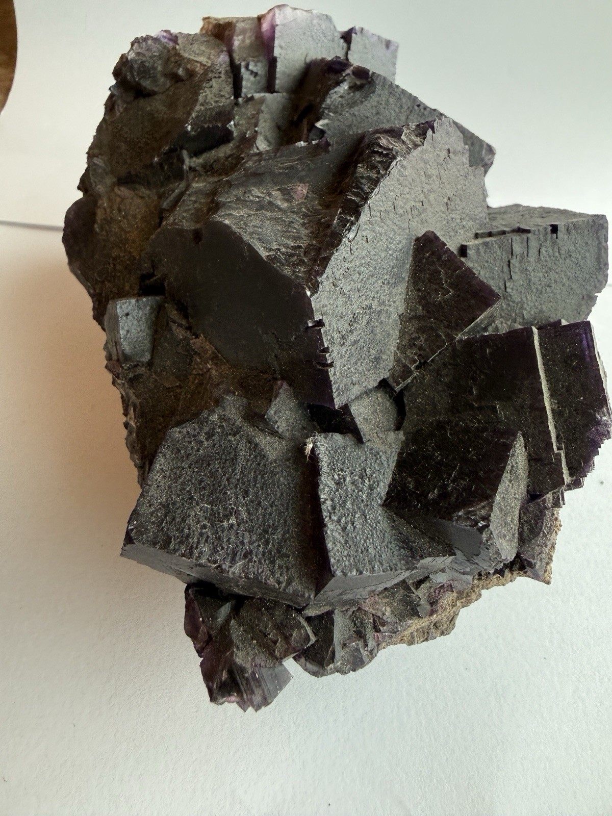 Large Purple Fluorite Crystal Cluster Natural Cubic Mineral Specimen 1.8 kg