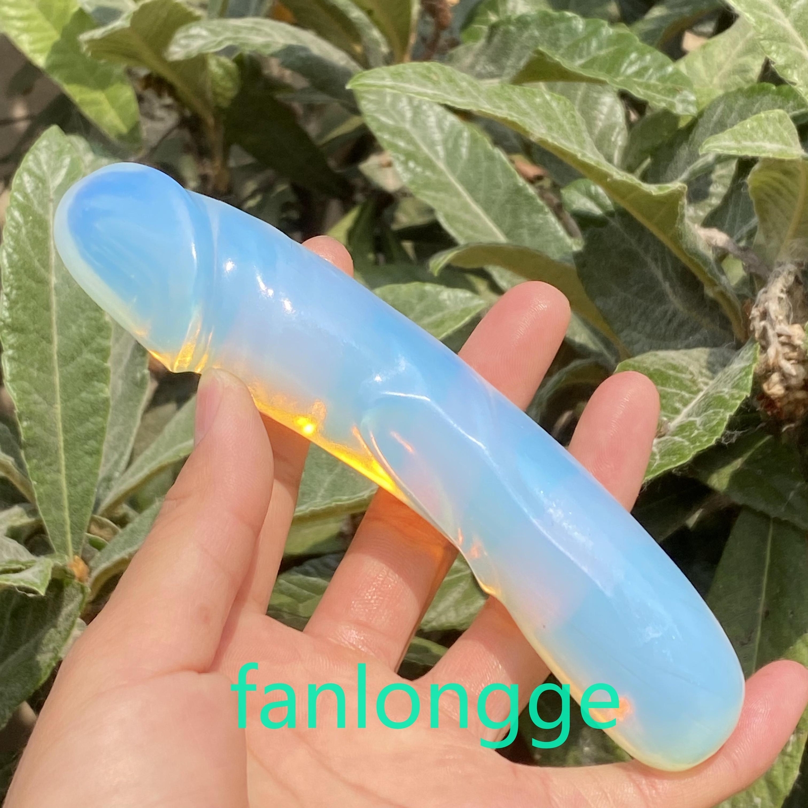 6in Opalite Male Penis Quartz Crystal Skull Massager scrub Gem 1PC
