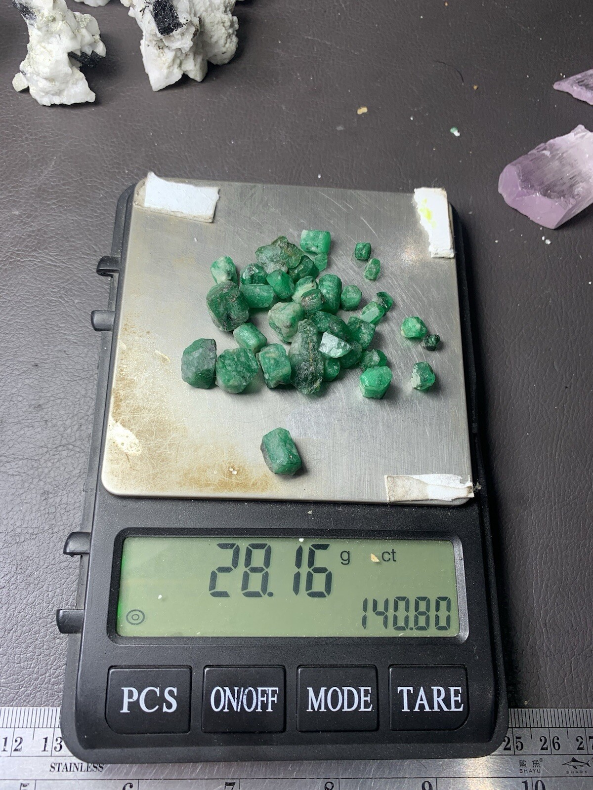 Emerald Terminated Crystal 140 Carats, Anniversary Gift, Love Birthday Gift, DIY