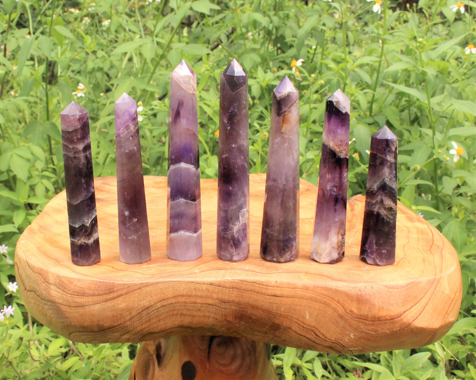Amethyst Obelisk (8-Sided, ‘AAA’ Grade, Amethyst Crystal Tower, Amethyst Point)