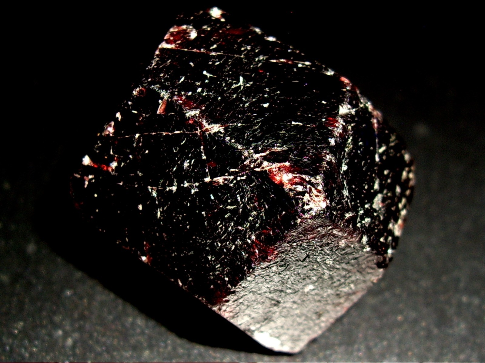 Deep Red Medium Large Almandine Garnet Crystal 29.2g
