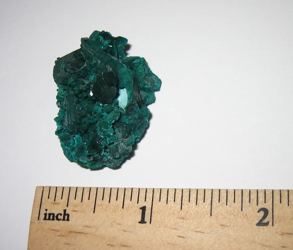 1.25″ RARE BEAUTIFUL NATURAL DIOPTASE CRYSTAL CLUSTER FROM THE CONGO ~ 12.6g *1A