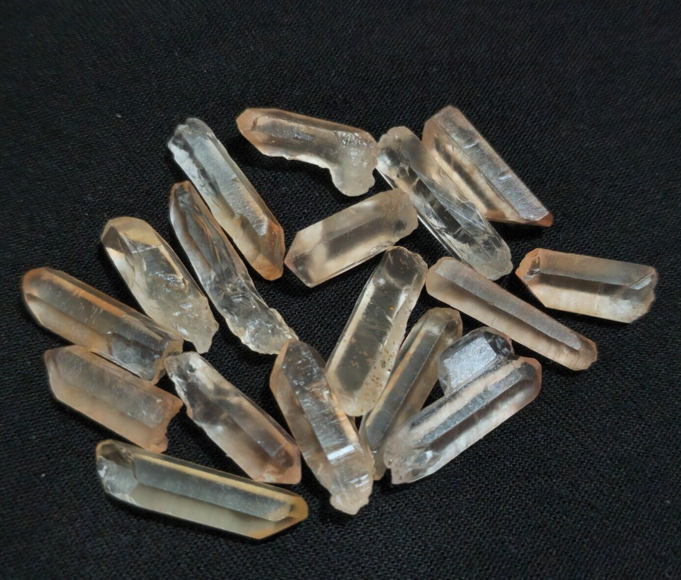 Natural Amazing Crystal Quartz Raw 17 Pcs Lot Size 17-27 MM Rough Loose Gemstone