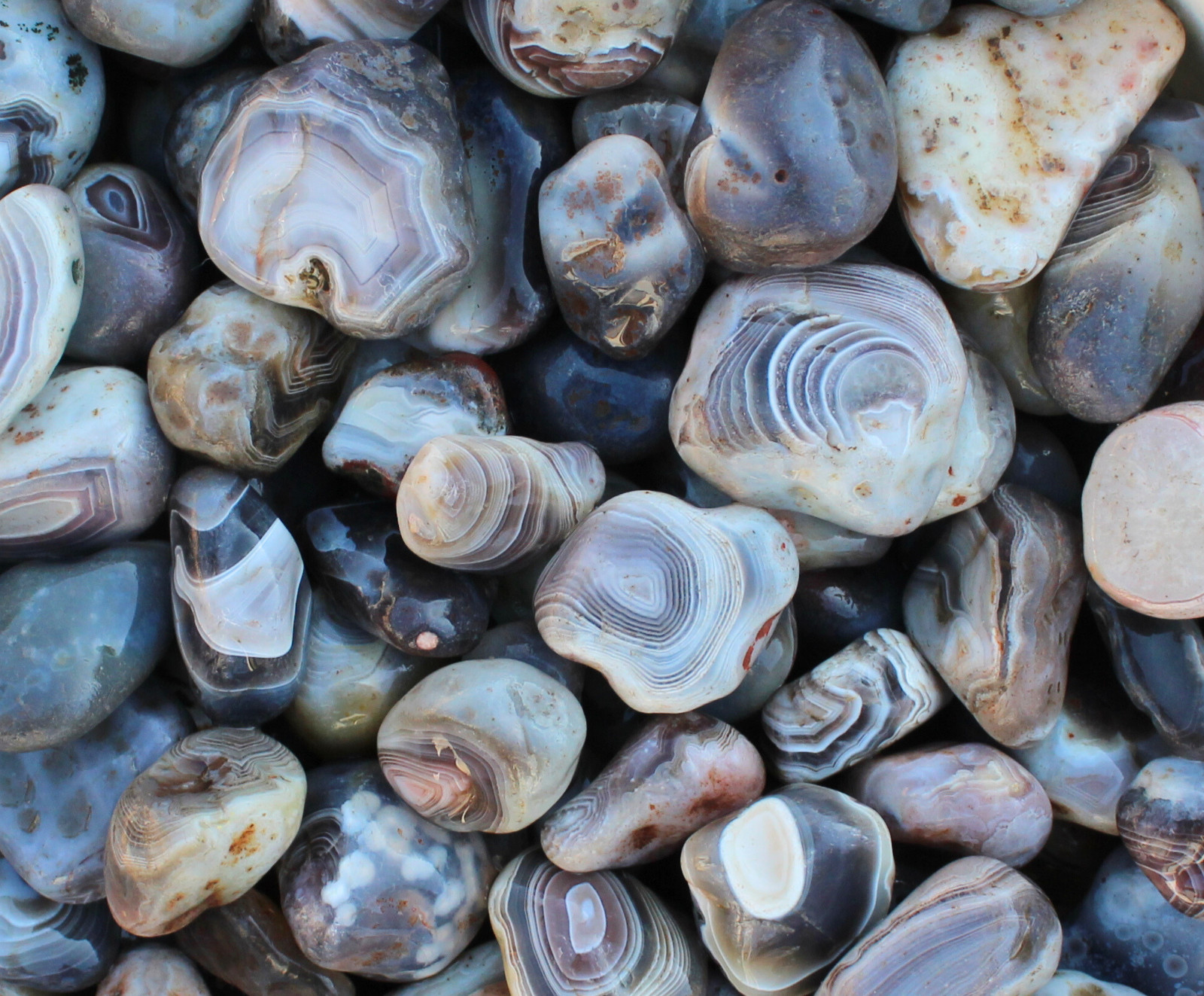 Gray Botswana Agate – Rough Rocks for Tumbling – Bulk Wholesale 1 LB+ options