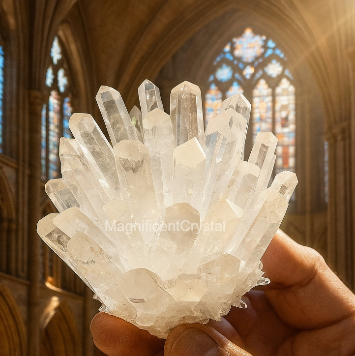 600G+Natural Clear Quartz Crystal Geode Cluster Decor Art Manifestation Displays