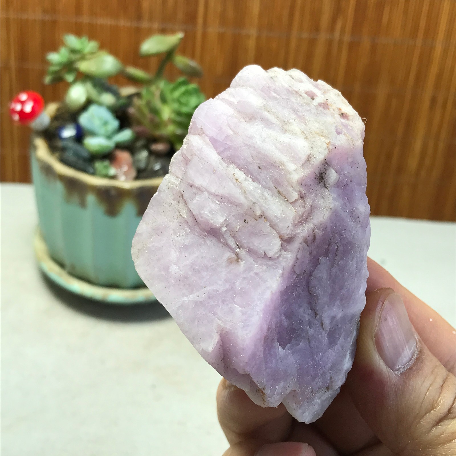 77-48-35mm NATURAL ROUGH KUNZITE PINK SPODUMENE CRYSTALS 150g A5344