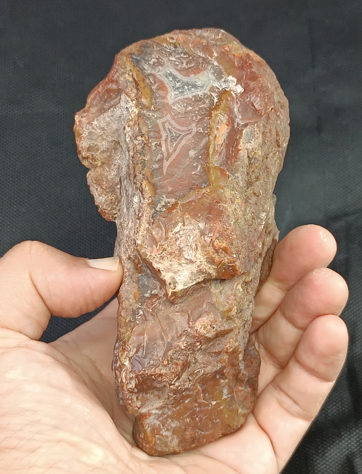 440g/1.73 lb turkish quartz agate stone rough, customs duty included