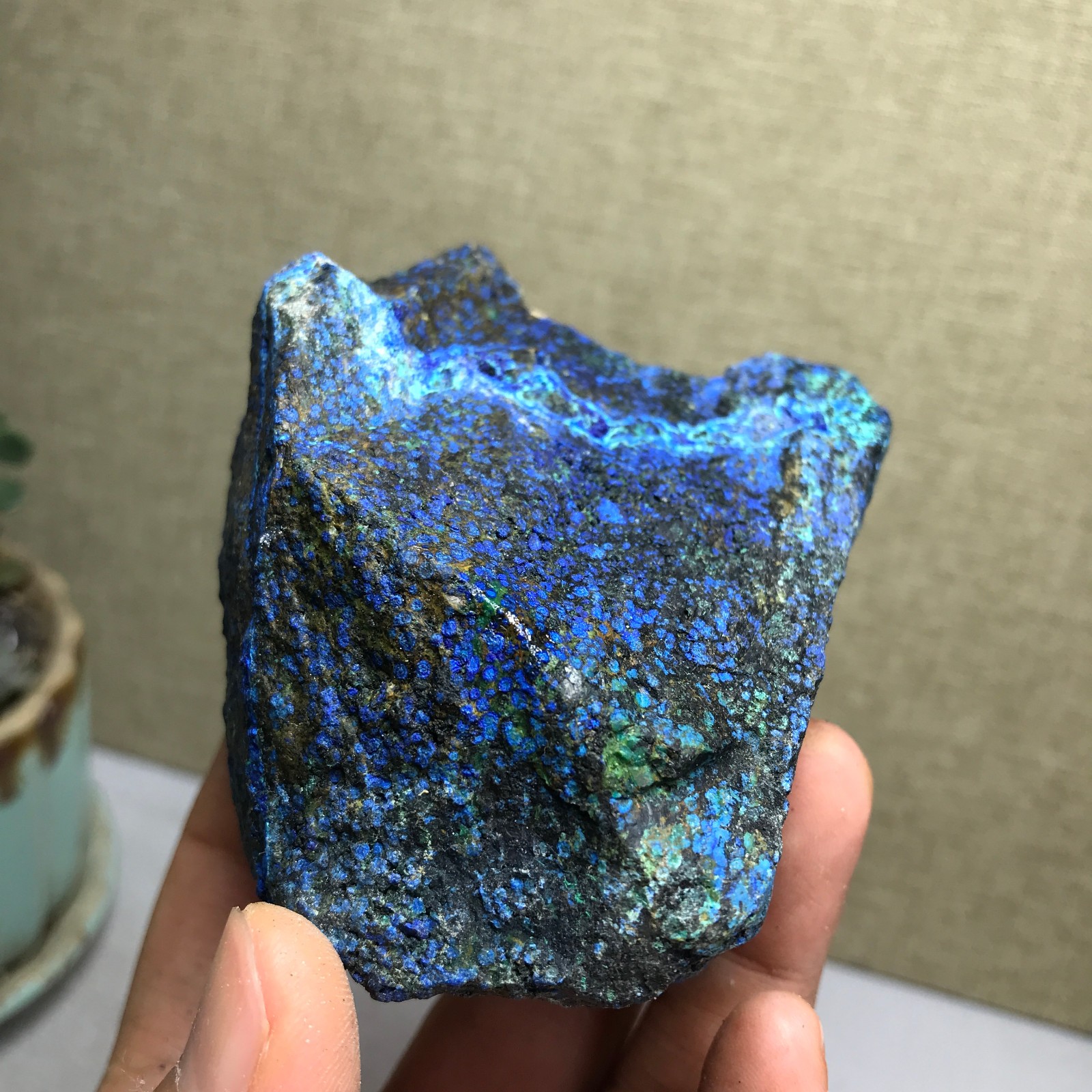 267g Natural Azurite Malachite gemstone Rough original Crystal Specimen A4869