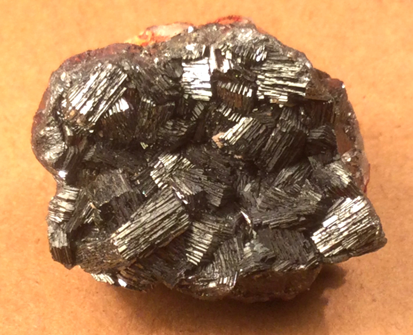 Rare Hematite Large Crystals on Matrix Specimen.30x28x26mm.37grams.France