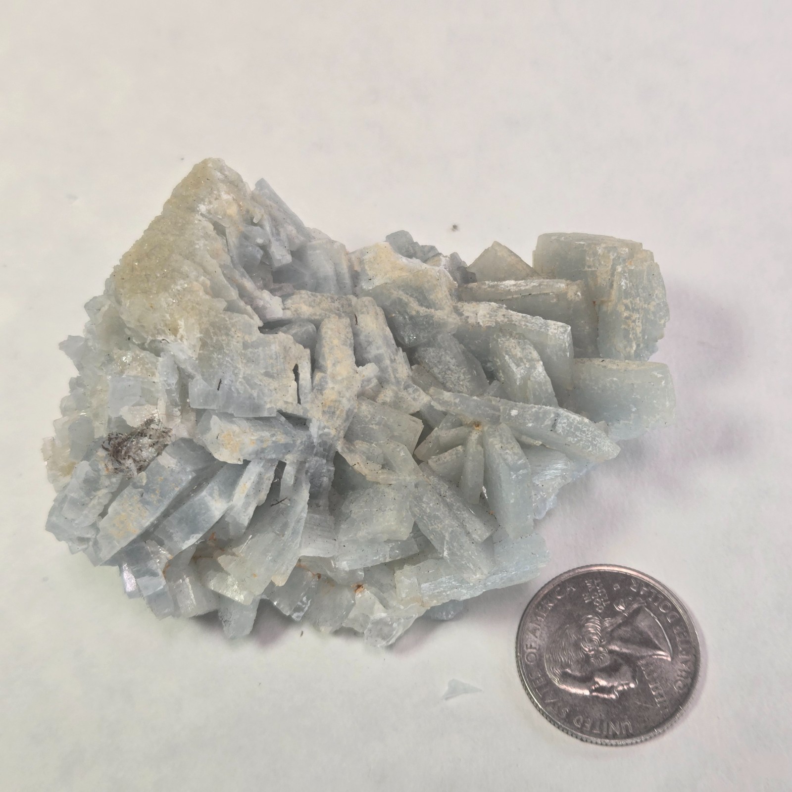 Blue Barite Crystal Cluster (Blue Baryte / Sky Blue Barite) – Natural Mineral