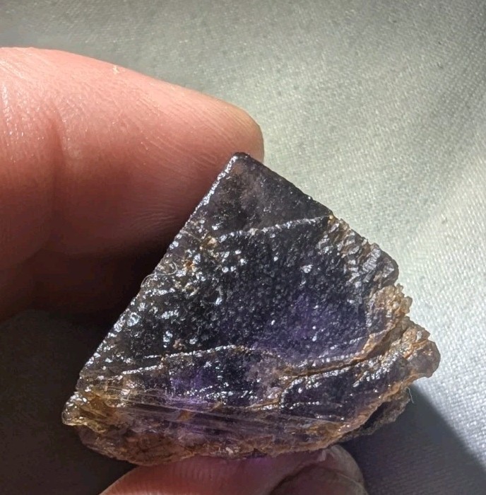 Purple Fluorite Crystal Cube Specimen Hardin County Cave-In-Rock IL