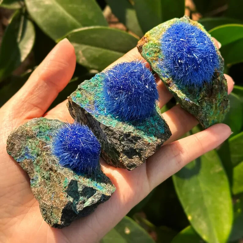 Natural Raw Dandelion Zeolite Cluster Titanium Geode Quartz Crystal Specimens