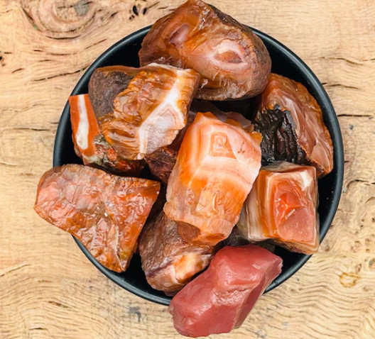 Raw Carnelian Natural Red Agate Healing Mineral Specimen Collectible Gift