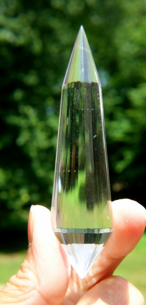 Vogel Inspired 24 Sided Quartz Double Terminated Crystal Wand Water Clarity