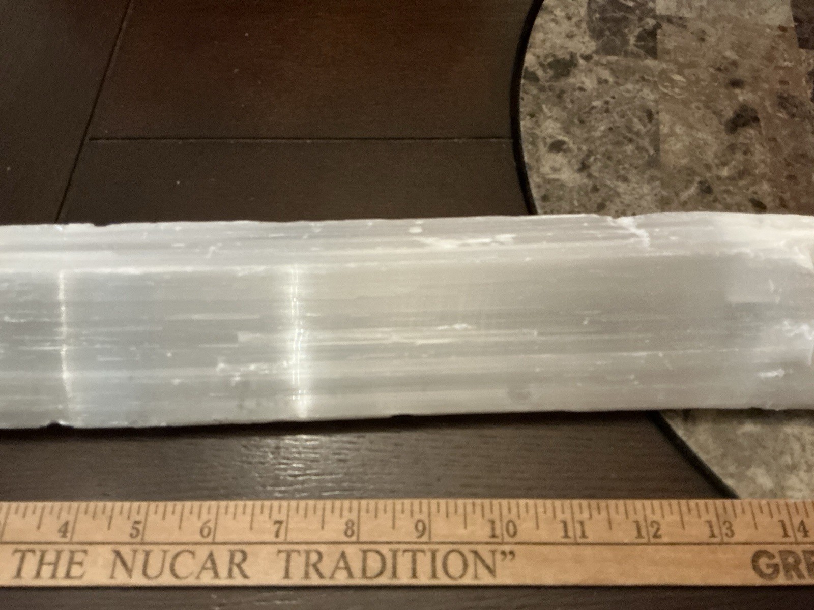 5 Lbs 6 Oz. Natural white selenite gypsum crystal raw stone specimen, 17” Long