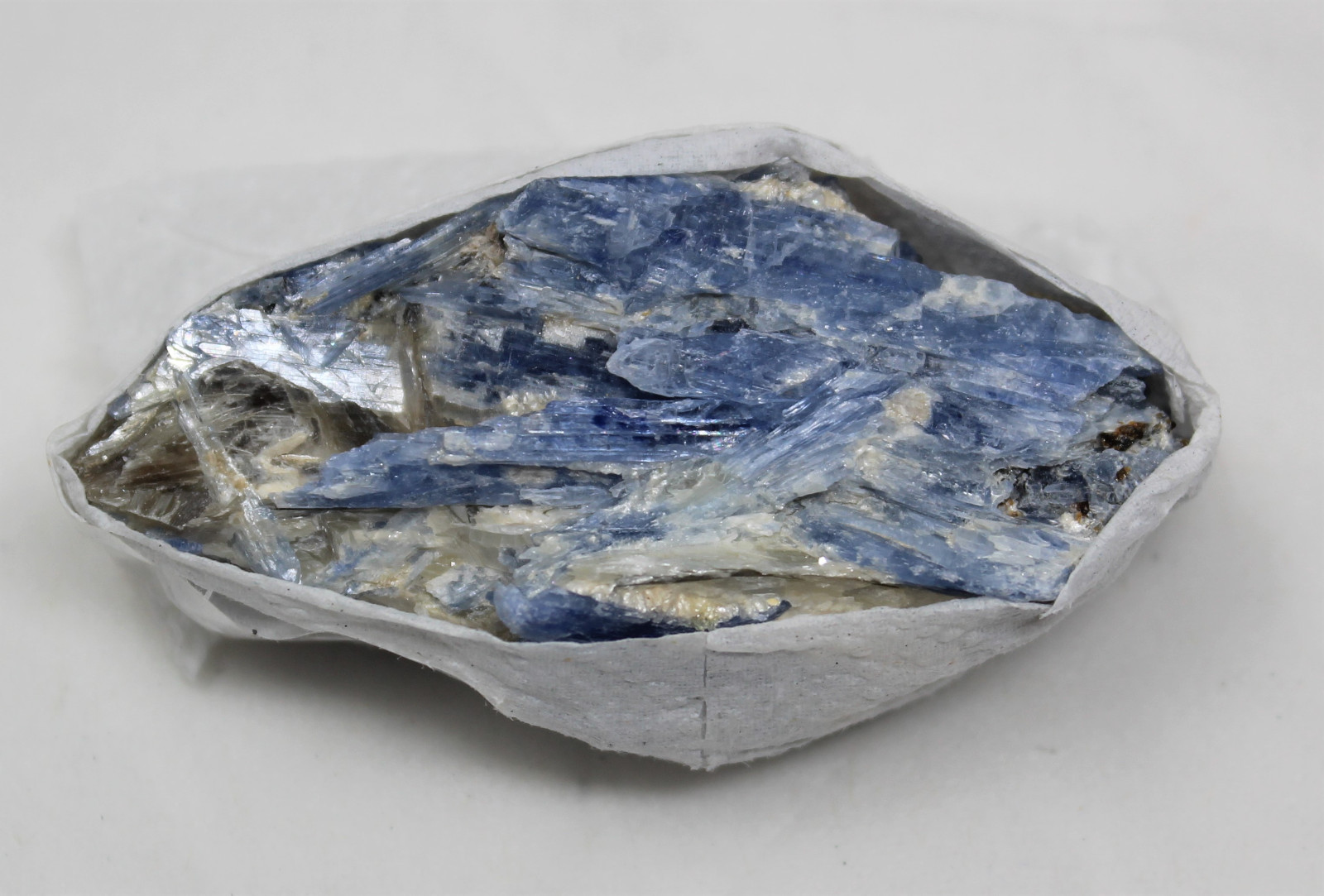 Bulk Large Blue Kyanite in Matrix / Fuchsite Crystal Chunks: (8 – 10 Piece Box)